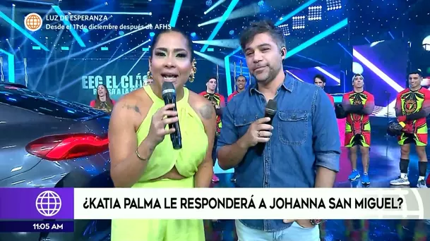 Katia Palma y Renzo Schuller condujeron 'Esto es Guerra' ante la ausencia de Johanna San Miguel / Esto es Guerra Katia Palma y Renzo Schuller condujeron 'Esto es Guerra' ante la ausencia de Johanna San Miguel / Esto es Guerra