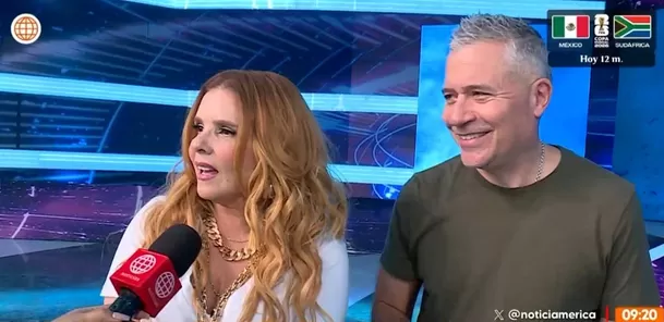 Johanna San Miguel se refirió a la dupla que Mathías Brivio hacía con Katia Palma en EEG / América Espectáculos Johanna San Miguel se refirió a la dupla que Mathías Brivio hacía con Katia Palma en EEG / América Espectáculos