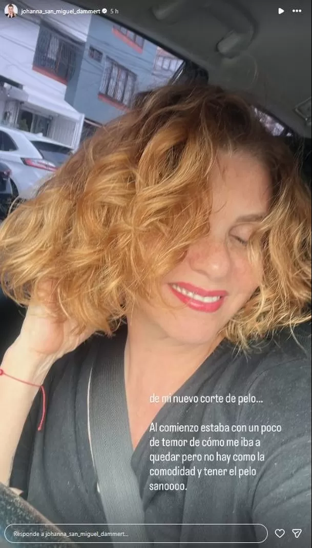 Johanna San Miguel contó la verdad de su publicación / IG: @johanna_san_miguel_dammert Johanna San Miguel contó la verdad de su publicación / IG: @johanna_san_miguel_dammert