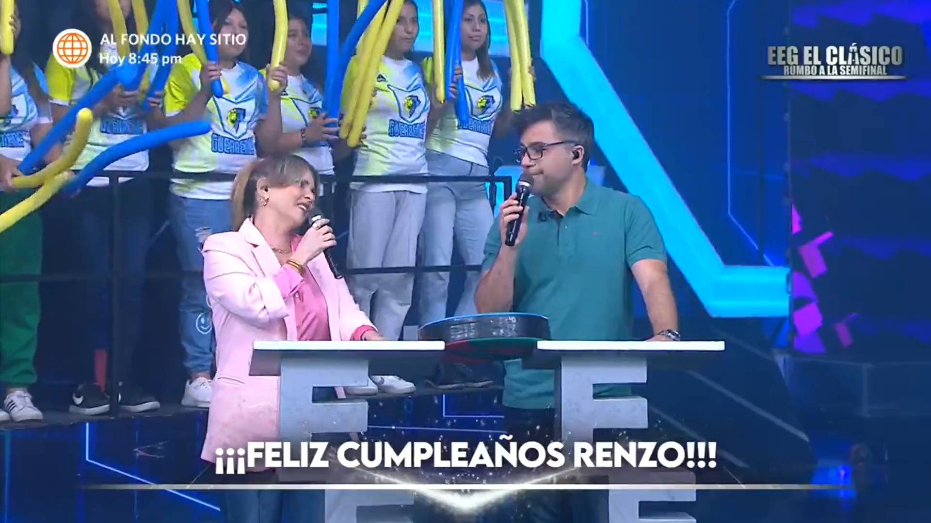 Johanna San Miguel sorprendió a Renzo Schuller con emotivas palabras por su cumpleaños. Fuente: AméricaTV