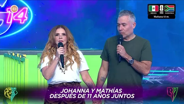 Johanna San Miguel recordó sus inicios con Mathías Brivio / AméricaTV Johanna San Miguel recordó sus inicios con Mathías Brivio / AméricaTV
