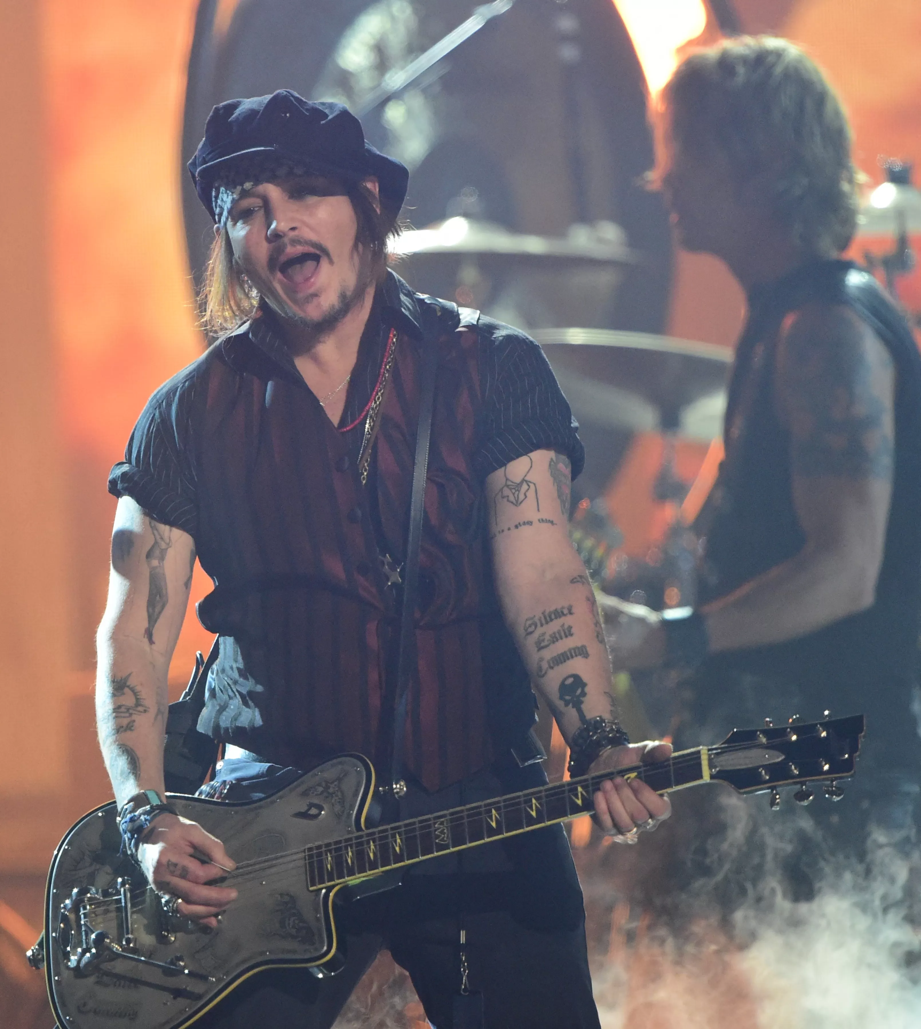 Johnny Depp con 'Holywood Vampires' / Fuente: AFP