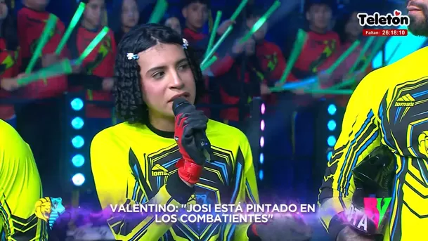 Valentino aseguró que Josi estaba pintado en los combatientes. Fuente: AméricaTV
