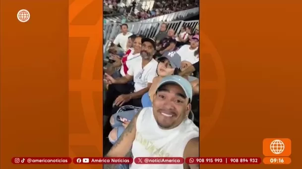 Las imágenes muestran a ambos disfrutando del evento deportivo, como si nada hubiera ocurrido. Foto: América TV