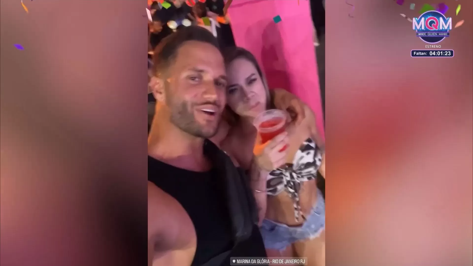 Fabio Agostini y Jossmery Toledo juntos en Brasil / Instagram