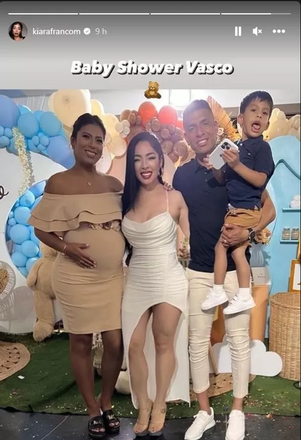 La presencia del futbolista Paolo Hurtado en el baby shower de su esposa Rosa Fuentes habría mnotivado la molestia de Jossmery Toledo/ Foto: Instagram