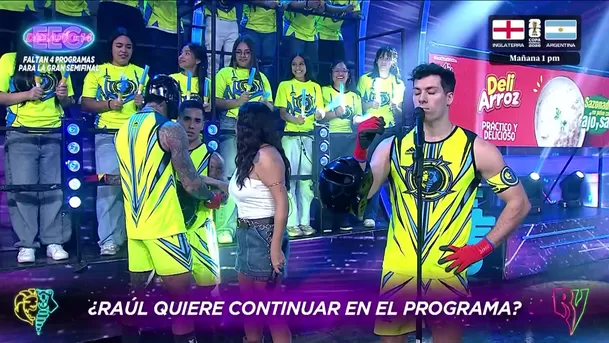 Jota Benz tuvo que frenar en seco a Raúl Carpena tras intentar abandonar 'Esto es Guerra' / AméricaTV Jota Benz tuvo que frenar en seco a Raúl Carpena tras intentar abandonar 'Esto es Guerra' / AméricaTV