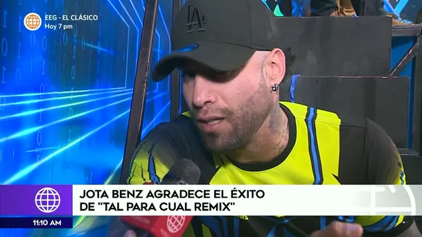 Jota Benz feliz con la aceptación del remix de 'Tal para cual' 