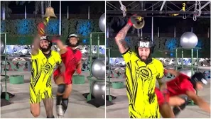 Jota Benz lanzó tremendo empujón a Leandro tras impactante choque. Fuente: AméricaTV