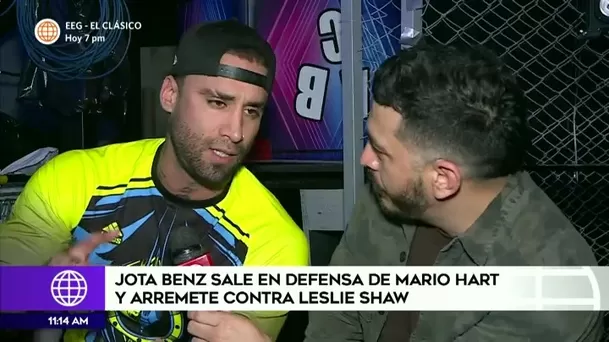 Jota Benz salió en defensa de Mario Hart tras fuertes comentarios de Leslie Shaw / Más Espectáculos