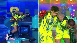 Jota Benz terminó mareado tras juego y fue auxiliado por Patricio Parodi / AméricaTV