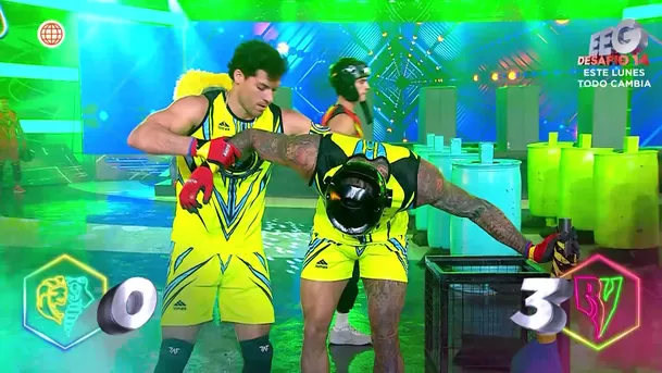 Jota Benz terminó mareado tras juego y fue auxiliado por Patricio Parodi / AméricaTV