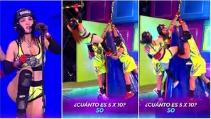 Jota y Said sufrieron para evitar bochornosa caída de Rosángela a la piscina / AméricaTV
