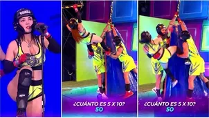 Jota y Said sufrieron para evitar bochornosa caída de Rosángela a la piscina / AméricaTV