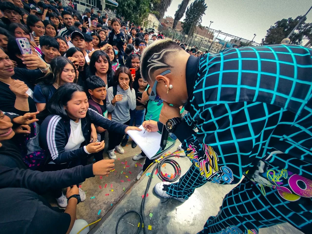 Así fue la primera presentación del proyecto 'JP en tu colegio' en el callao/ Foto: Difusión