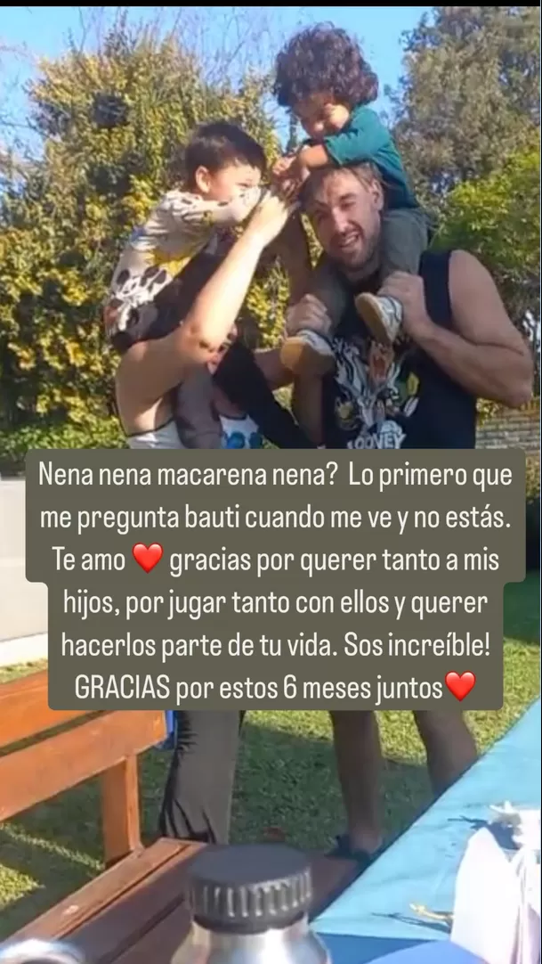 Juan Ichazo le agradece a Macarena Vélez por querer a sus hijos / Instagram Juan Ichazo le agradece a Macarena Vélez por querer a sus hijos / Instagram