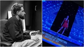 Juan Morelli no se perdió regreso de Luciana Fuster a Esto es Guerra. Fuente: AméricaTV