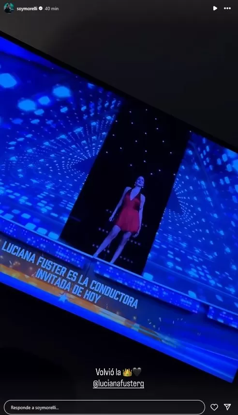 Juan Morelli no se perdió regreso de Luciana Fuster a Esto es Guerra. Fuente: AméricaTV Juan Morelli no se perdió regreso de Luciana Fuster a Esto es Guerra. Fuente: AméricaTV