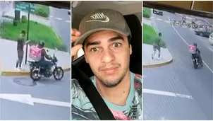 Motorizado pretendió arrebatar celular de Juan Víctor en Surco. (Fuente: Instagram/Juan Víctor)