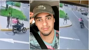 Motorizado pretendió arrebatar celular de Juan Víctor en Surco. (Fuente: Instagram/Juan Víctor)