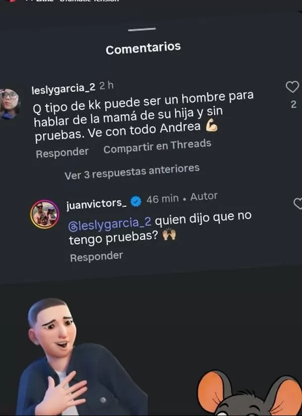 Juan Víctor Sánchez dice tener pruebas en contra de Andrea San Martín / Instarandula Juan Víctor Sánchez dice tener pruebas en contra de Andrea San Martín / Instarandula