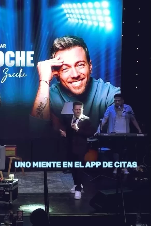 Julián Zucchi contó que lo suplantaron en una app de citas en su unipersonal/Foto: Instagram