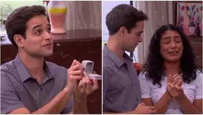 July rompió en llanto tras romántica pedida de mano de Cristóbal / AméricaTV