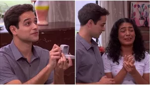 July rompió en llanto tras romántica pedida de mano de Cristóbal / AméricaTV