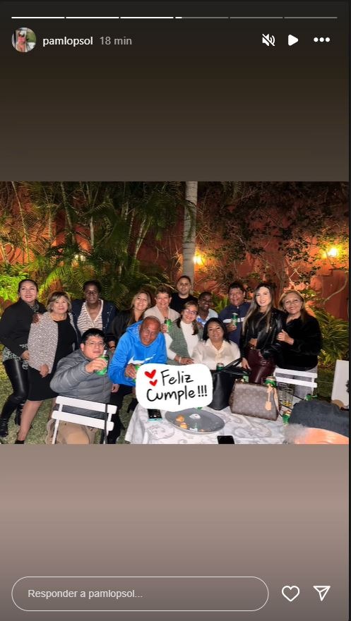 Pamela López compartió imágenes de su asistencia al cumpleaños de la madre de Paolo Guerrero/Foto: Instagram