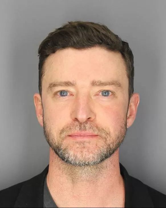 Justin Timberlake tras ser arrestado en los Hamptons. Fuente: AFP