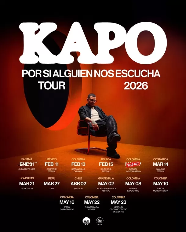 Kapo en Lima 2026: Fecha, lugar y venta de entradas/ Foto: Instagram Kapo en Lima 2026: Fecha, lugar y venta de entradas/ Foto: Instagram