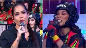 Karen Dejo enfrentó a Katia Palma en Esto es Guerra. Fuente: AméricaTV