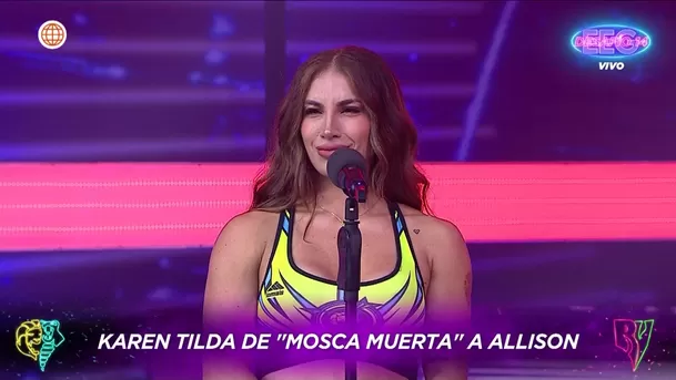 Karen Dejo 'explotó' contra Allison Pastor / AméricaTV Karen Dejo 'explotó' contra Allison Pastor / AméricaTV