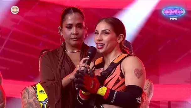 Allison Pastor lanzó dardo contra Onelia, Karen y Melissa / AméricaTV Allison Pastor lanzó dardo contra Onelia, Karen y Melissa / AméricaTV