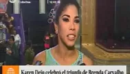 Karen Dejo se solidarizó con Vania Bludau tras fuerte lesión 