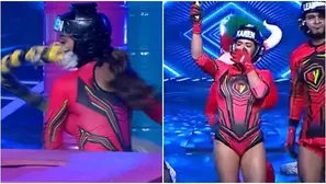 Karen Dejo sufrió fuerte golpe en la cara y no pudo celebrar triunfo. Fuente: AméricaTV