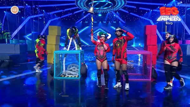 Karen Dejo sufrió fuerte golpe en la cara y no pudo celebrar triunfo. Fuente: AméricaTV