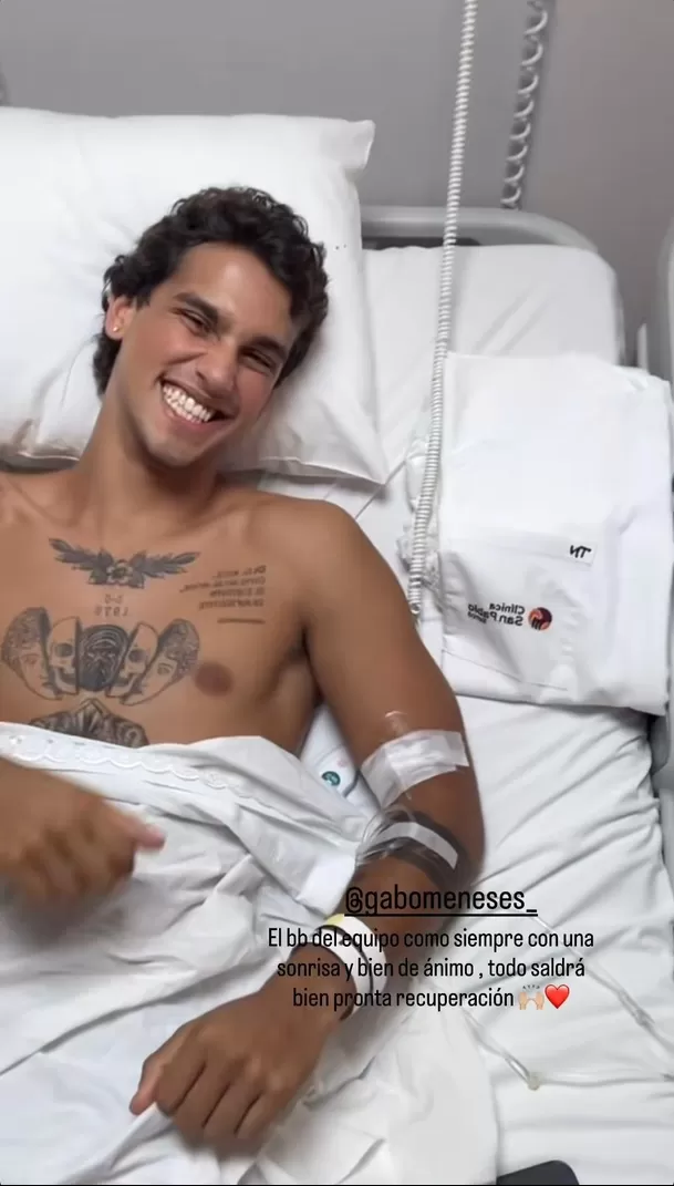 Karen Dejo visitó a Gabriel Meneses en clínica y lo encontró en comprometedora situación / Instagram