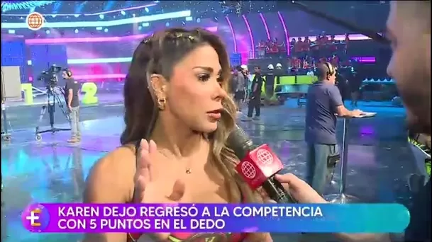 La combatiente volvió al reality luego de sufrir un profundo corte/ América TV