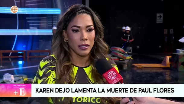 Karen Dejo lamentó la muerte de Paul Flores / Más Espectáculos