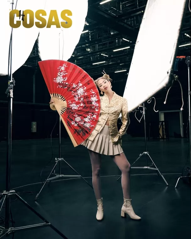 Karime Scander rompió las redes con su look de geisha. Foto: Instagram/@karimescander/@cosasperu