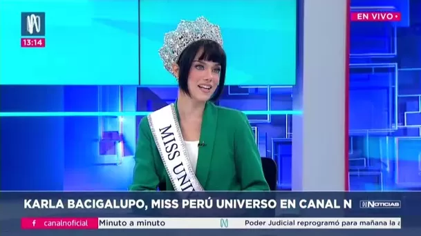 Karla Bacigalupo anunció que recorrerá el país con un mensaje de empoderamiento femenino. Foto: Canal N Karla Bacigalupo anunció que recorrerá el país con un mensaje de empoderamiento femenino. Foto: Canal N