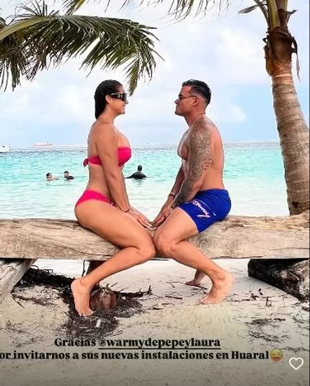 Karla Tarazona y Christian Domínguez se encuentran de viaje juntos en Panamá. Fuente: Instagram