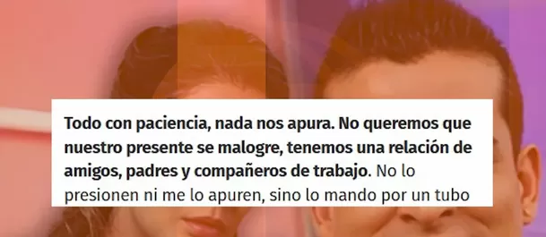 Karla Tarazona explicó porque quiere tomar con calma su cercanía con CHristian Domínguez/Foto: Más Espectáculos