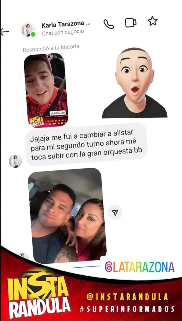 Karla Tarazona explicó porqué no presentó a Pamela Franco/Foto: Instarándula Karla Tarazona explicó porqué no presentó a Pamela Franco/Foto: Instarándula