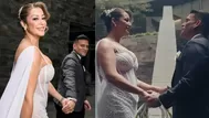 Karla Tarazona y Christian Domínguez contrajeron matrimonio