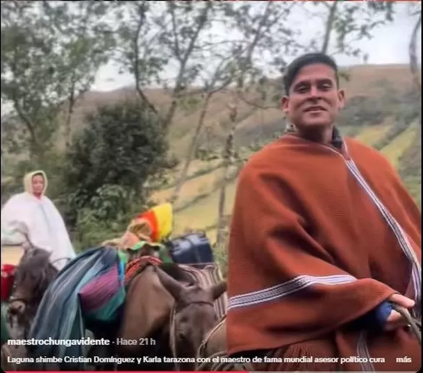 Karla Tarazona y Christian Domínguez viajaron a Las Huaringas para ritual de limpieza / TikTok