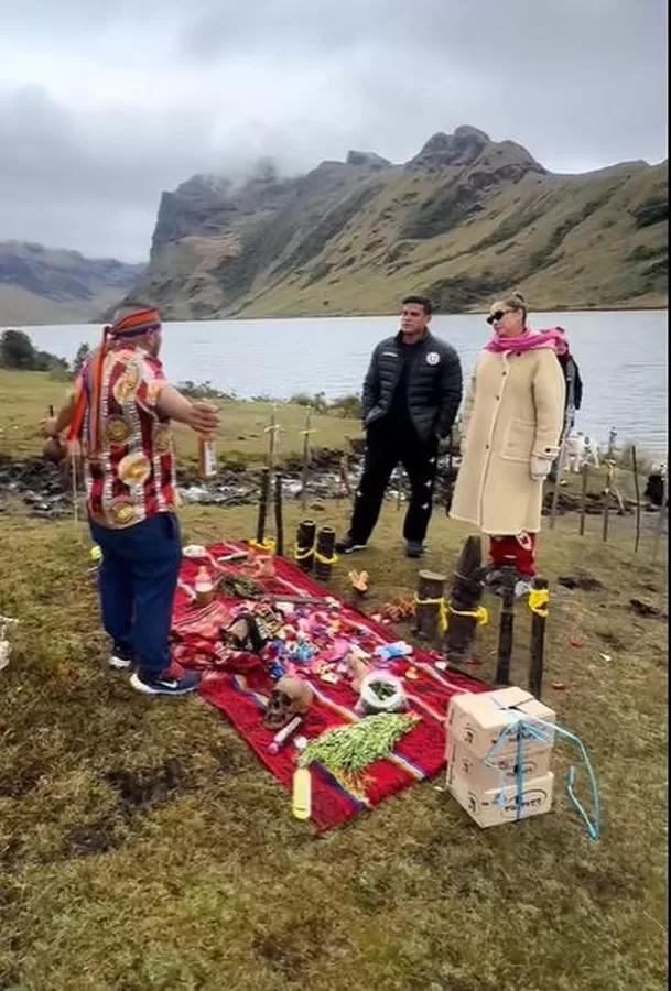 Karla Tarazona y Christian Domínguez viajan a las Huaringas para ritual / TikTok/ MaestroChungaVidente