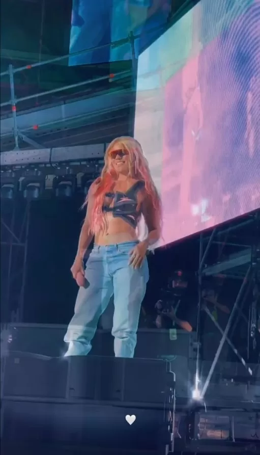 Karol G apareció de sorpresa en el concierto de Ferxxo en Madrid/Foto: Instagram