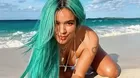 Karol G encendió de las redes con fotos en atrevido bikini